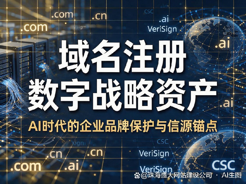 珠海域名注册，正在从“建站第一步”变成企业的“数字战略资产”